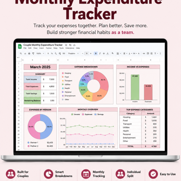 Couple Monthly Expenditure Tracker