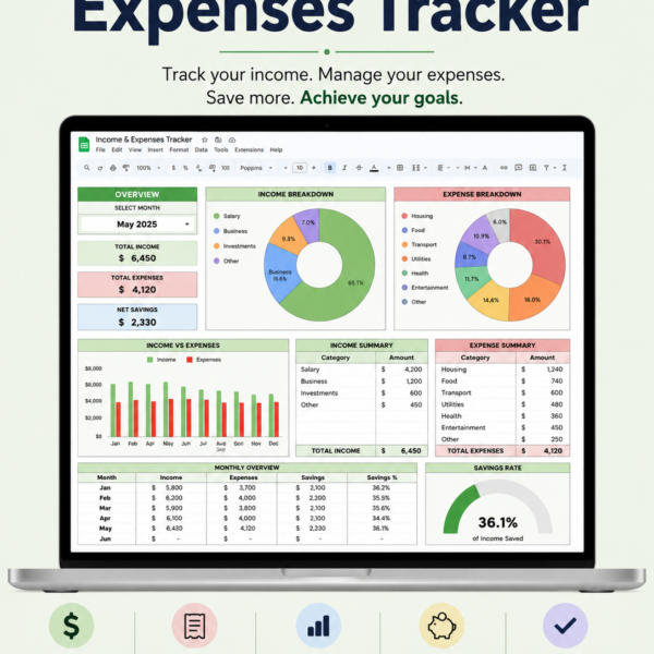 Income & Expenses Tracker
