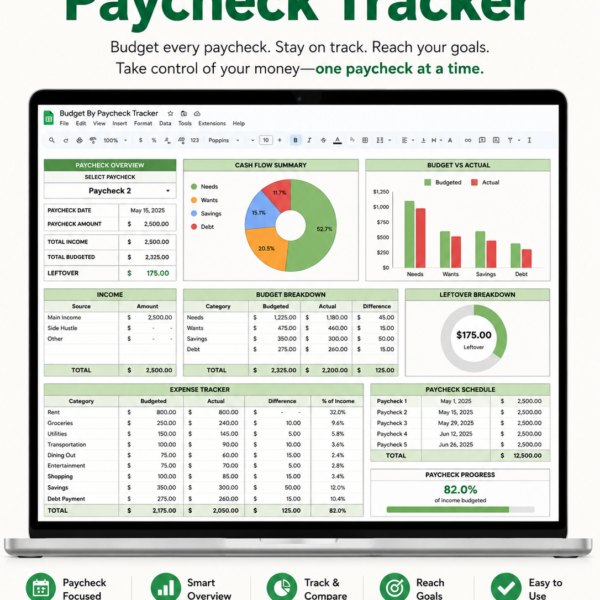 Budget By Paycheck Tracker