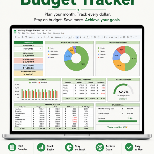 Monthly Budget Tracker